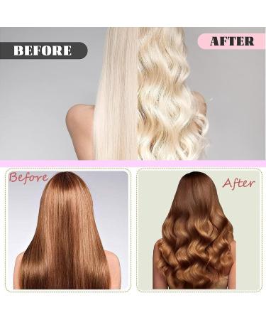 4 PCs No Heat Curls - Overnight Curlers for Girls & Women | Pink Curlers with Hair Ties & Claw Clips - Perfect Gift - Buy Online on GoSupps.com