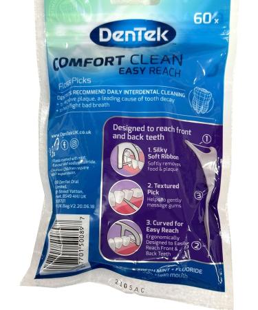 Dentek Fresh Mint Easy Reach 60 - Refreshing Oral Care for International Shippers - Buy Online on GoSupps.com