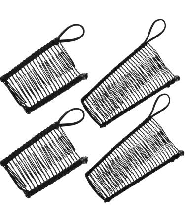 4 Pieces Banana Hair Clips Clincher Comb Banana Hair Grip No Crease Hair Clips for Natural Curly Thick Wavy Hair Ponytail Style and Up-do (Black) - Buy Online on GoSupps.com