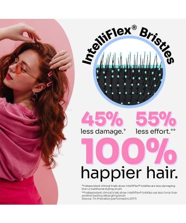 Wet Brush Paddle Detangler Hair Brush - Aqua | Ultra-Soft IntelliFlex Bristles | For Wet, Dry & Damaged Hair - Buy Online on GoSupps.com