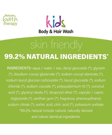 Belcam Bath Therapy Kids Body Wash & Shampoo - Coconut Delight 16.9 Fl Oz | Gentle Hypoallergenic Bathing for Children - Buy Online on GoSupps.com