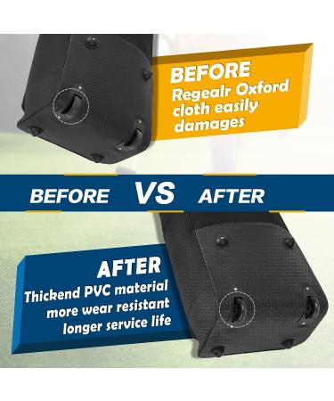 DAREKUKU Padded Golf Travel Bag with Wheels | 900D Heavy Duty Oxford | Soft-Sided Foldable Club Cover for Airlines | Black - Buy Online on GoSupps.com