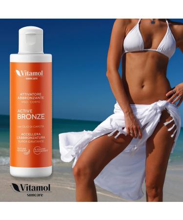 Vitamol Active Bronze Tanning activator for face and body Moisturizer Protector against UVA and UVB rays Accelerates tanning thanks to Carrot Oil - Buy Online on GoSupps.com