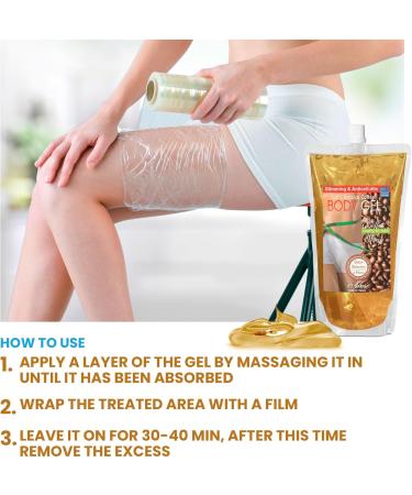 Bleumarine Bretania Anti-Cellulite Gel - Coffee & Seaweed Formula | Vitamin B3 & E | Natural Spa Treatment | 1000ml Multicolored Pack - Buy Online on GoSupps.com