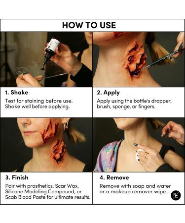 Ultra-Realistic Fake Liquid Blood for SFX Makeup - Alcohol Drying Blood for Halloween Film & Cosplay (16.9 fl oz / 500ml - Buy Online on GoSupps.com