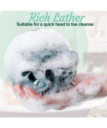 50 Pcs Bulk Soft Net Body Scrubber Sponge Balls - Shower Loofahs for Men, Women, and Kids - Bath Pouf Scrunchies in Vivid Colors - Buy Online on GoSupps.com