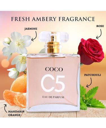 Coco C5 for Women Eau De Parfum - Pure Femininity in a Bottle - Delicate Floral Scents of Jasmine and May Rose - A Fragrance That Will Get You Noticed - Cruelty-Free Perfume Precious Gift for Women - Buy Online on GoSupps.com