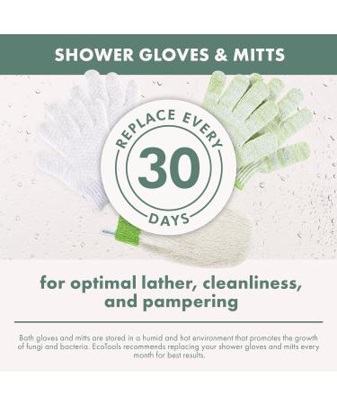 EcoTools Exfoliating Mitt Shower Glove | Moderate Exfoliation for Smooth, Streak Free Finish | Self-Tanning Prep & Dead Skin Removal | Elastic Wrist | Sustainable | 6 Count - Buy Online on GoSupps.com