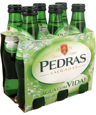 Pack of 6 Bottles Agua das Pedras 100% Natural Water 25 cl - Buy Online on GoSupps.com
