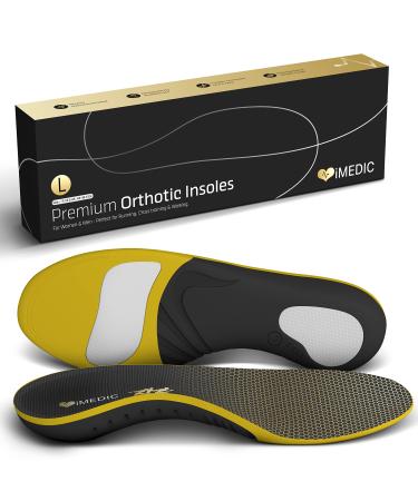 iMedic Premium Orthotic Insoles (New 2024 Mould) - Size L: UK 9-10 Plantar Fasciitis Support Insoles - Arch Support Insoles - Flat Feet Insoles - Plantar Fasciitis Insoles for Men and Women