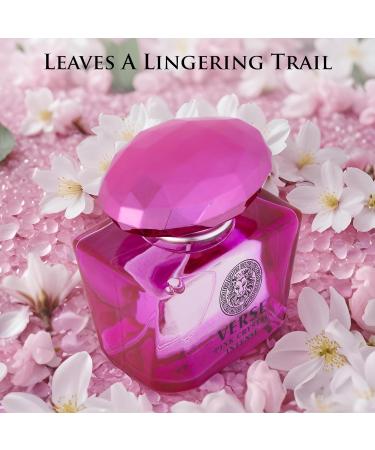 Verse Pink Crystal Intense for Women 3.4 fl Oz - Fruity & Floral Scents of Raspberry Peony Magnolia & Lotus Flowers - Base Notes of Amber Vibrant Musk & Deep Mahogany Wood - Elegant 100ml Bottle - Buy Online on GoSupps.com