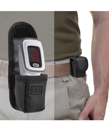 Potruwe Portable Carrier Bag for Fingertips Pulse Oximeter - Durable Organizer Shell 8.5x6.5x4 cm Black - Ideal for Oxygen Sensors - Buy Online on GoSupps.com