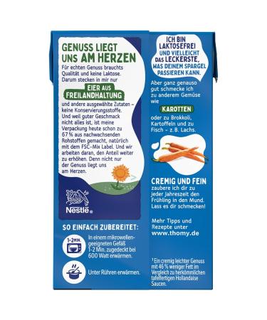 Thomy Hollandaise Sauce Lactose-Free 6-Pack (6x250ml) - Buy Internationally | Premium Quality - Buy Online on GoSupps.com