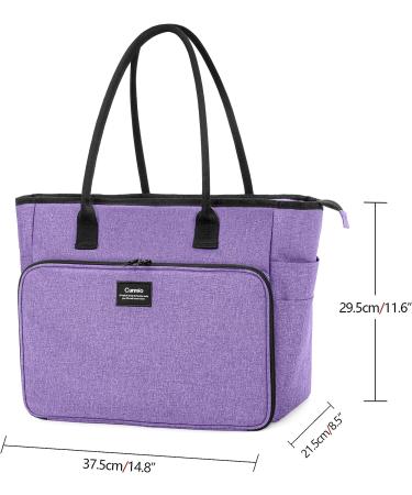 CURMIO Yarn Storage Bag for Knitting & Crochet Projects - Fits Needles up to 14in, Yarn Skeins, Hooks - Purple (Bag Only) - Buy Online on GoSupps.com