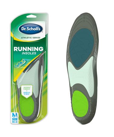 Dr. Scholl’s Running Insoles // Reduce Shock and Prevent Common Running Injuries: Runner's Knee Plantar Fasciitis and Shin Splints for Men's 10.5-14