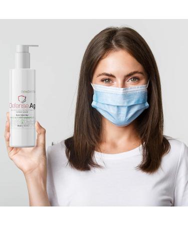 Buy Defense Ag Hand Soap with Silver Oat Extracts Vitamin E & Coconut Oil | Paraben-Free Moisturizing 8oz | Best International Shipping - Buy Online on GoSupps.com