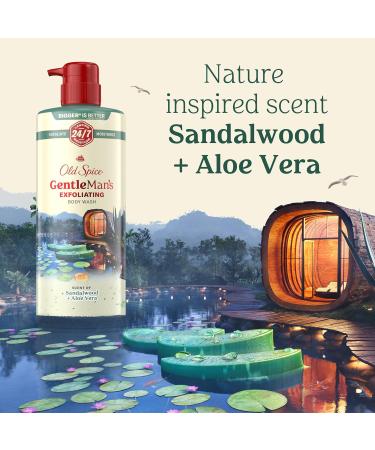 Old Spice GentleMan's Exfoliating & Moisturizing Body Wash for Men 24/7 Shower Fresh with Long Lasting Scent Renewing Vitamin B3 Blend Sandalwood + Aloe Vera Scent 26 oz - Buy Online on GoSupps.com