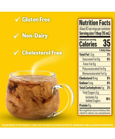 Coffee-Mate Hazelnut Liquid Coffee Creamer - 946g Quart Size - Buy Online on GoSupps.com