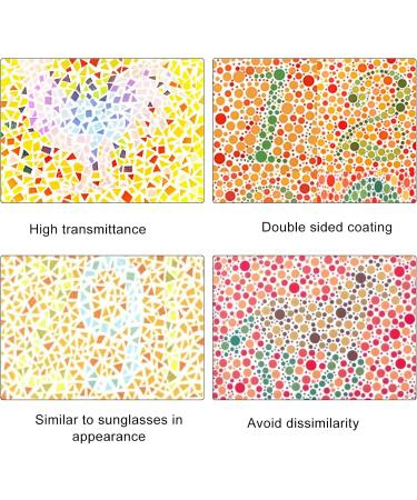 Color Blind Correction Glasses for Men & Women - Double-Sided Coating | High Permeability Color Correction Glasses for Indoor & Outdoor Use - Buy Online on GoSupps.com