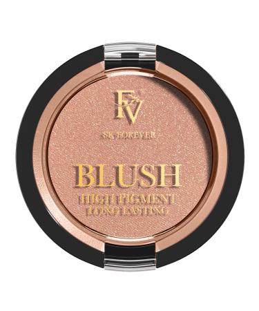 FV Premium Blush long-lasting and lightweight feel silky texture natural radiance highly buildable color Shimmer Cream blush powder for a healthy complexion (01 Nude Shimmer 5 g)