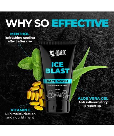 Buy Be ardo Ice Cooling Facewash for Men | Instant Icy Freshness | Refreshing & Hydrating 100ml - Best International Shipping - Buy Online on GoSupps.com