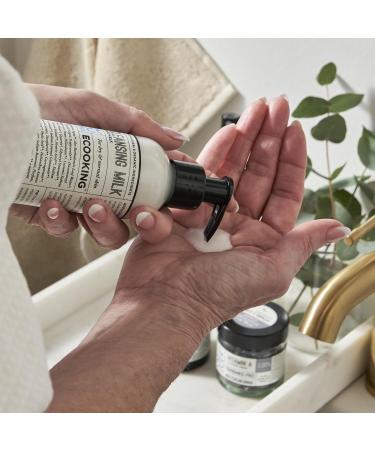 Ecooking Fragrance-Free Cleansing Milk 200ml - Gentle Milk Cleanser for All Skin Types - Nourishing & Moisturizing Facial Cleanser without Scent - Safe and Effective Without Fragrance - Buy Online on GoSupps.com
