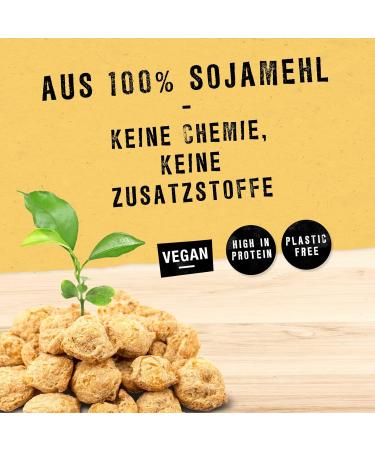 Vegance Soy Medallions - Spicy & Vegan Protein Meat Replacement for Cooking | 5 x 250g - Perfect for BBQs Salads & Pan Dishes - Buy Online on GoSupps.com