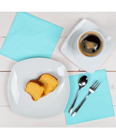 HEKU 100 Light Blue 3-Layer Napkins - 33x33cm Highly Absorbent Stylish & Uniform Quality for Events | Practical 5-Pack - Buy Online on GoSupps.com