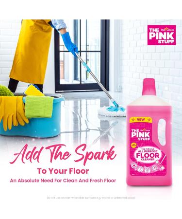 The Pink Stuff The Miracle All Purpose Floor Cleaner 5Pk x 1L + Our Gift for You: Organza Bag Size: 9 x 7 x 0.1cm - Buy Online on GoSupps.com