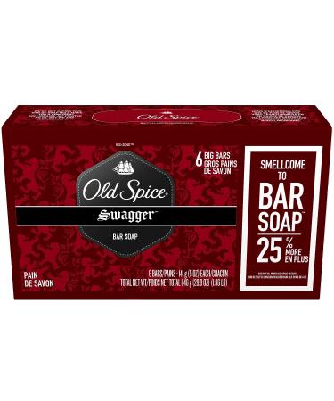 Old Spice Red Zone Swagger Bar Soap, 6-Pack, 29.8 Oz - Bold Scent, Long-lasting Cleanliness - Buy Online on GoSupps.com
