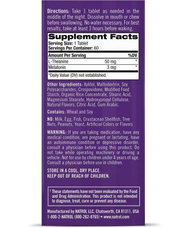 Natrol 3 A.M. Melatonin Fast Dissolve Tablets - Lavender Vanilla, 60 Count - Better Sleep Aid - Buy Online on GoSupps.com