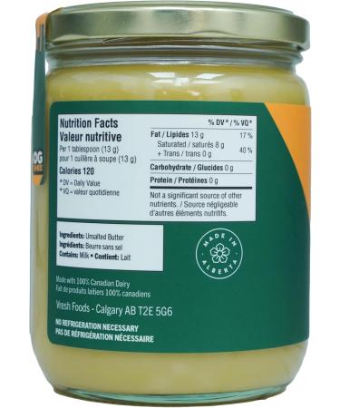 OG GHEE | 420g | Hormone and Antibiotic Free Clarified Butter Caramelized Flavour Keto and Paleo Friendly Gluten Free Lactose and Casein Free Carnivore Clarified Butter 420g - Buy Online on GoSupps.com