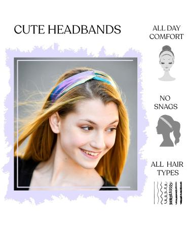 FROG SAC 6 PCS Mermaid Knotted Headbands for Girls - Kids Hair Accessory Set with Criss Cross Tie Dye Design - Perfect for Parties and Gifts! - Buy Online on GoSupps.com