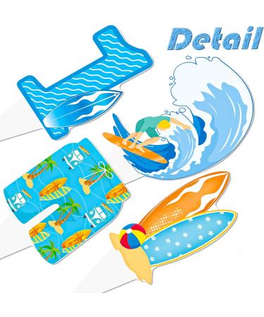 Surfing Cupcake Toppers 48Pcs The Big One Surf Birthday Cupcake Toppers Surfing 1st Birthday Decorations Surfboard Cupcake Picks for Summer Hawaii Holiday Baby First Supplies - Buy Online on GoSupps.com