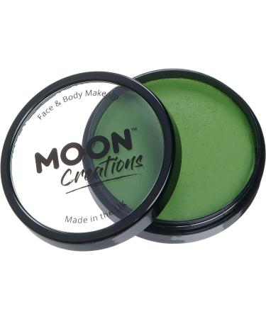 Moon Creations Grass Green Face & Body Makeup 36g - Professional Face Paint for Kids & Adults - Ideal for Fancy Dress, Festivals & Halloween - Buy Online on GoSupps.com