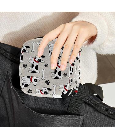 Portable Period Kit Bag for Girls | Pads & Tampons Pouch with Zipper | Dog Multicoloured 17 - Buy Online on GoSupps.com