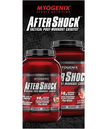 Myogenix Aftershock Post Workout - Muscle Growth Whey Protein with Carbs & BCAAs - Buy Online on GoSupps.com