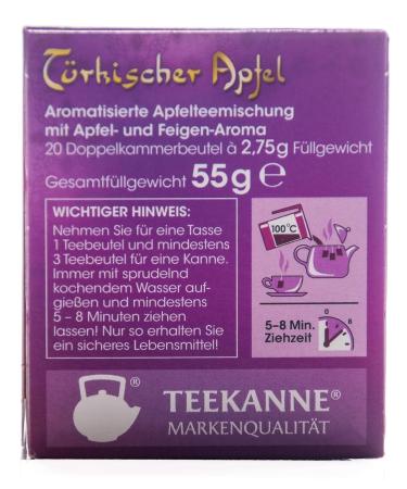 Buy Teekanne Turkish Apple Tea 3-Pack (20 Bags) - Premium Quality International Shipping - Buy Online on GoSupps.com