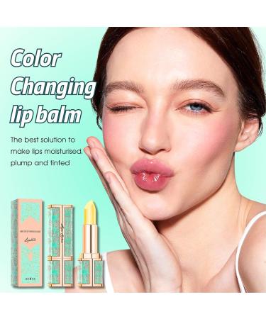 Tongyend Tinted Lip Balm Colour Changing Lip Balm Non-Stick Cup Lipsticks for Women Long Lasting Moisturizer Lip Repair Vegan Lip Balm with Vitamin E Natural Oil - Buy Online on GoSupps.com