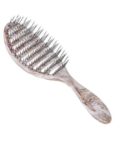 Metallic Marble Bronze Wet Brush Speed Dry Hair Brush - Vented Design with HeatFlex Bristles, Ergonomic Handle - Pain-Free Hair Detangling - Buy Online on GoSupps.com