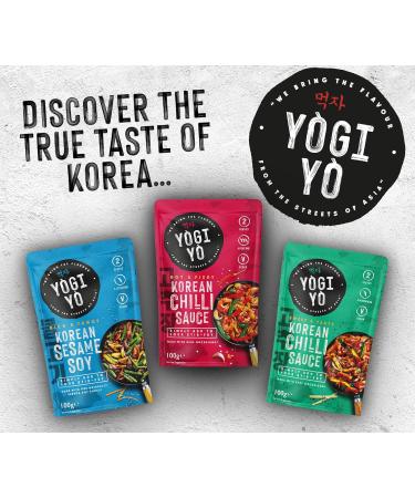 Yogiyo Hot Chilli Stir Fry Sauce (12 x 100 g) - Buy Online on GoSupps.com