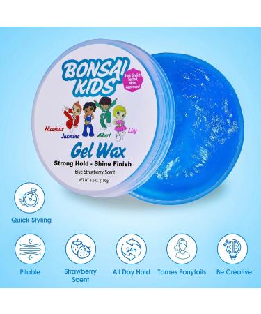 Kids & Toddlers Gel Wax - Strong Hold for Boys | Perfect for Ponytails Buns & Flyaways - Buy Online on GoSupps.com