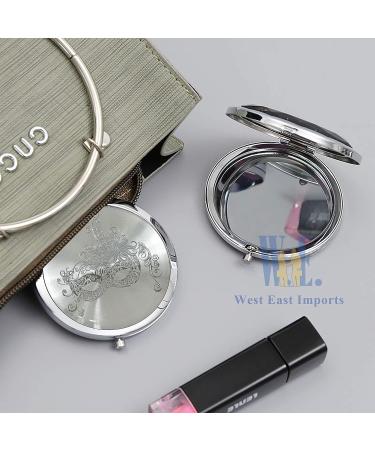 WE 12 Pcs Masquerade Mask Compact Mirrors Come with Purple Gift Bags - Quinceanera/Sweet 16 Purple (Sliver) - Buy Online on GoSupps.com