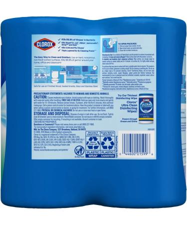 Clorox Disinfecting Wipes Value Pack - 75 Count Each (Pack of 2) | Bleach Free Cleaning Wipes - Buy Online on GoSupps.com