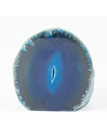 Blue Agate Geode: Stunning Natural Crystal for Home Decor - Buy Online on GoSupps.com