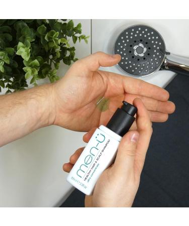 men- Healthy Hair & Scalp Men's Shampoo | Ultra Concentrate Anti-Dandruff Solution | 120 Washes | Flaky & Itchy Scalp Relief - 3.3 fl oz with Pump - Buy Online on GoSupps.com