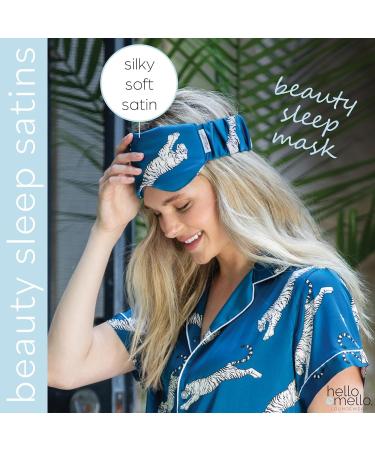 Hello Mello Beauty Sleep Satin Sleep Mask - Comfortable Satin Blindfold with Elastic Strap - Sleep Easy Tiger - Buy Online on GoSupps.com