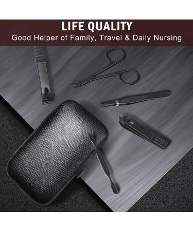 8 PCS Nail Clippers Set - Premium Manicure Kit for Women & Men | Stainless Steel Facial, Hand, and Foot Care Tools | Professional Grooming Gift Pedicure Set with Portable Travel Case - Buy Online on GoSupps.com