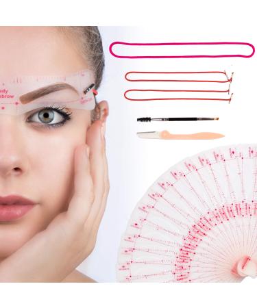 Eyebrow Stencil Reusable Shaper Kit - 24 Styles Eyebrow Template With Strap  3 Minute Makeup Tool for Women  Eyebrows Stencils Kit for Beginner and Professional