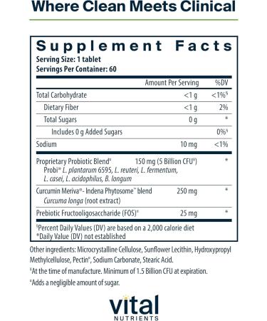 Vital Nutrients Hyperbiotics Pro Men Probiotic -  60 Tablets -  - Buy Online on GoSupps.com